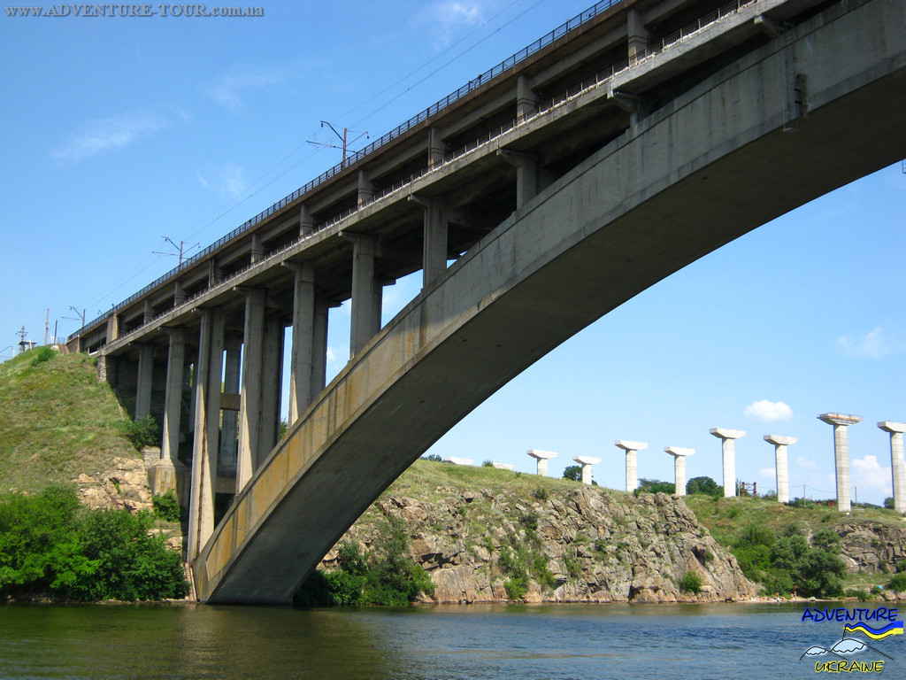 Мост Преображенского через Старый Днепр.